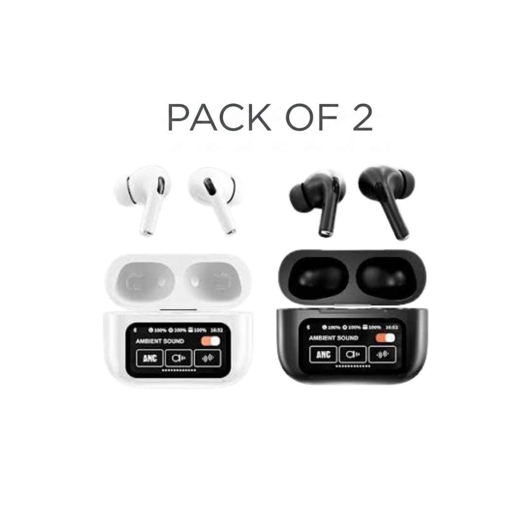 Pack of 2 - (7 Days Battery Backup) AirPods Pro - American Edition Lumin - Touch Screen Earbuds