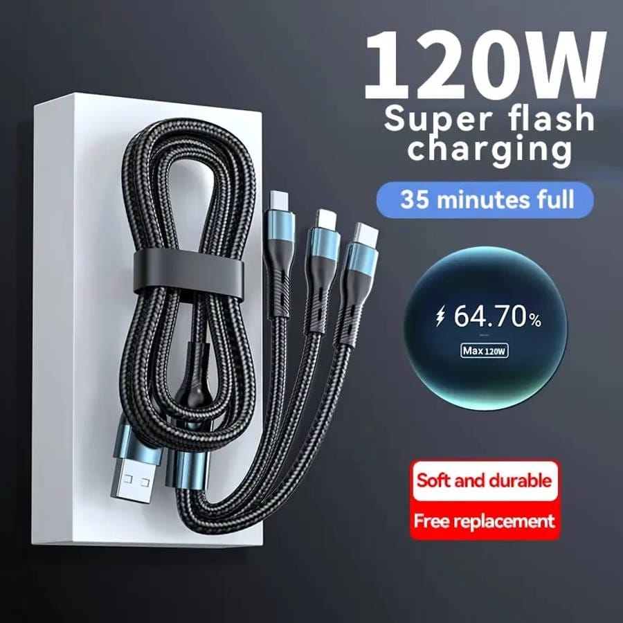 FlexTrio 1.8 - 3 in 1 Cable