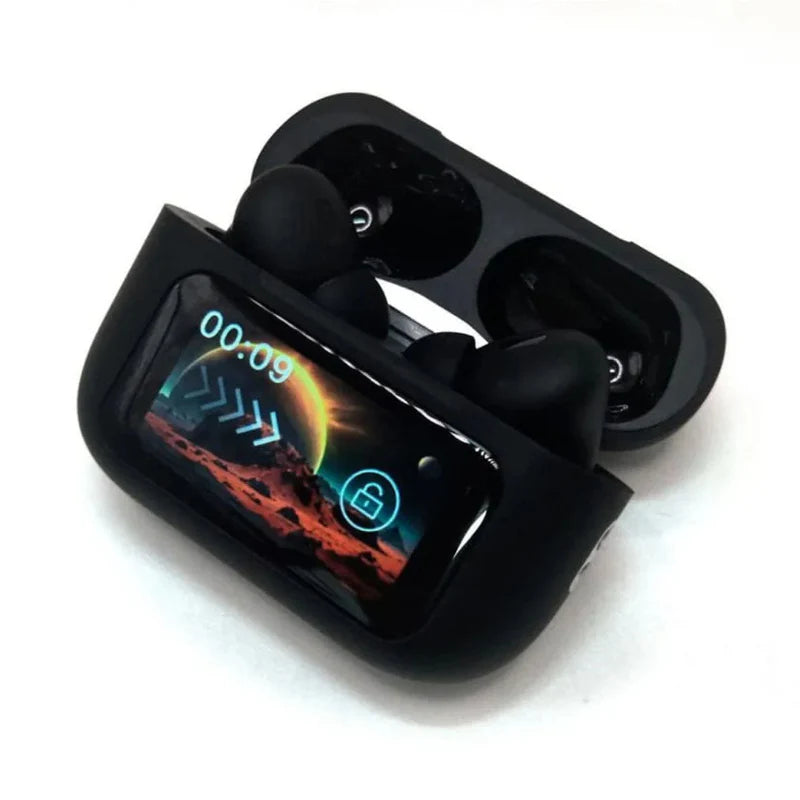 (7 Days Battery Backup) Black AirPods Pro - American Edition Lumin - Touch Screen Earbuds