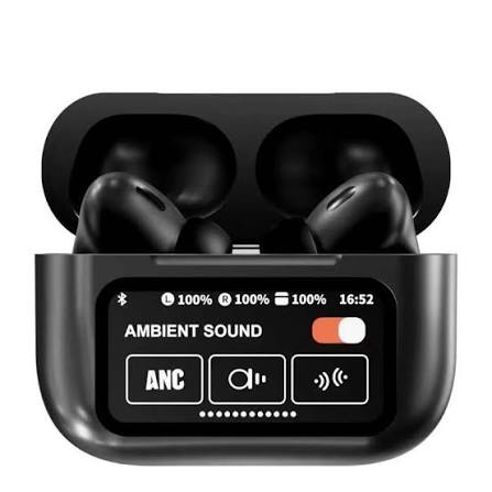(7 Days Battery Backup) Black AirPods Pro - American Edition Lumin - Touch Screen Earbuds